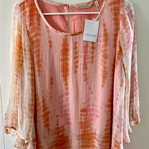 Soft Surroundings salmon/pink top new with tags.